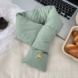 Mint Green Cartoon Scarf
